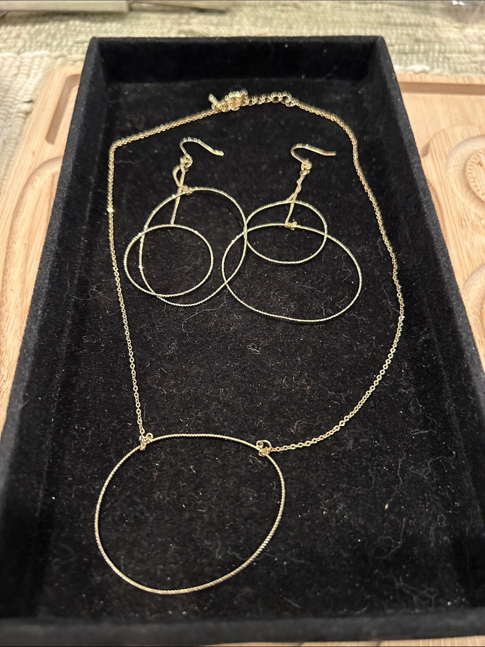 Delicate Gold Circle Pendant Necklace - Women's Jewelry